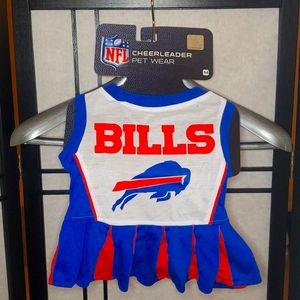 NFL Dog Pet Outfit Nfl Buffalo Bills Cheerleader Pet Wear Size